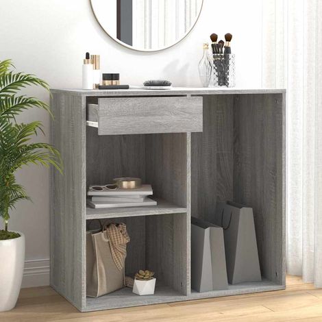 Armoire cosmétique-Meuble de rangement Sonoma gris 80x40x75 cm Bois d'ingénierie 242645 (1/5)