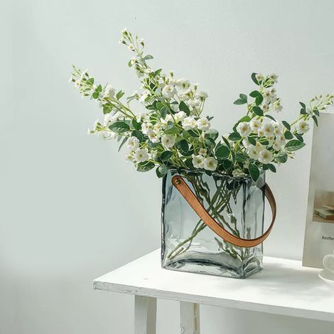 Vase en Verre Coloré Original pour Poissons - Aquarium Décoratif Artisanal