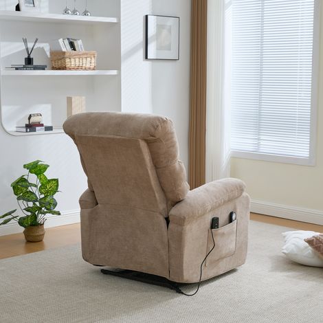 Fauteuil inclinable électrique multifonction: assistance debout, massage, chauffage, dossier / repose-pieds électriquement réglables contemporain (1/5)