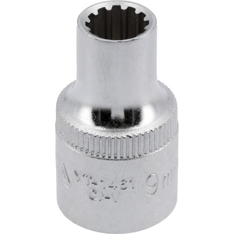 Spline-Stecknuss 1/2" 9 mm CrV (1/2)