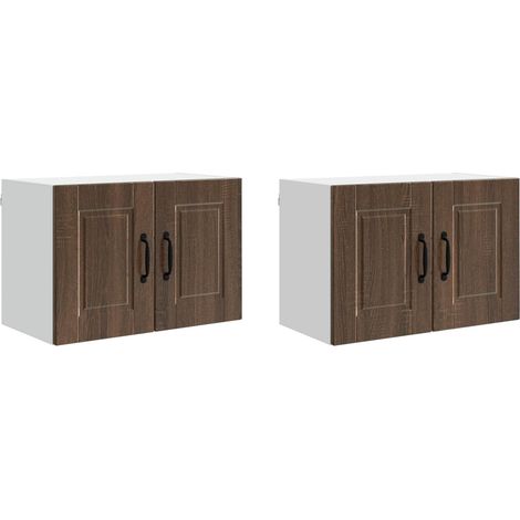 Maison Exclusive - Armario de Pared PORTO 2 pcs Roble Marrón 60 x