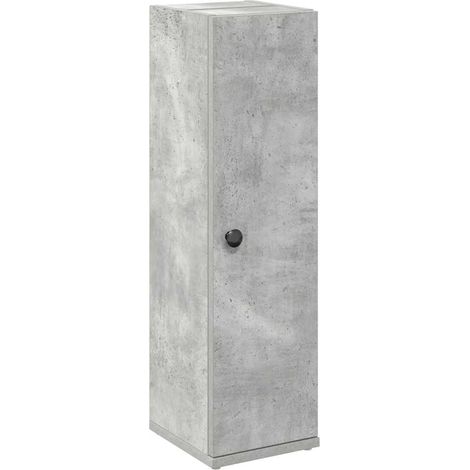 Meuble de salle de bain avec porte-rouleau gris béton