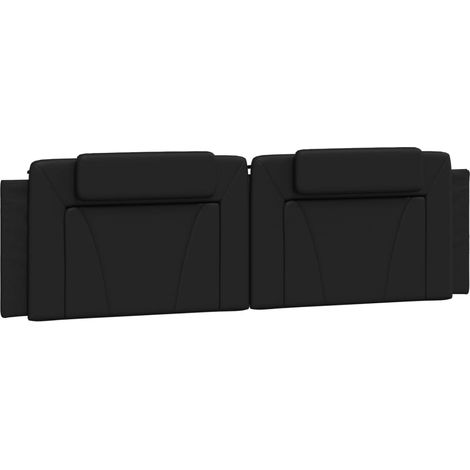 Maison Exclusive - Cuscino Testiera Viana Nero 180 cm in Similpelle