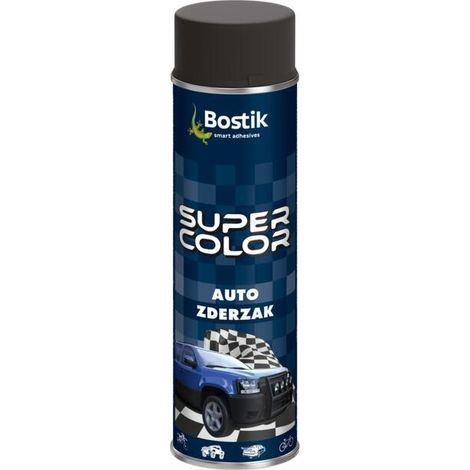 Pintura acrílica en aerosol Bostik para parachoques, color negro, 500 ml. (1/2)