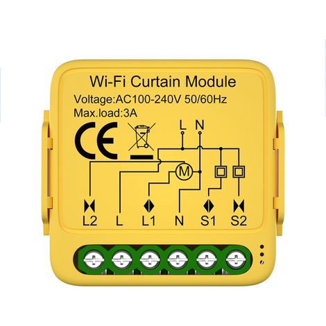 Module de rideau intelligent Tuya WIFI Interrupteur à persiennes Interrupteur de commande de volet roulant de rideau motorisé électrique Télécommandes APP compatibles avec Alexa et (1/5)