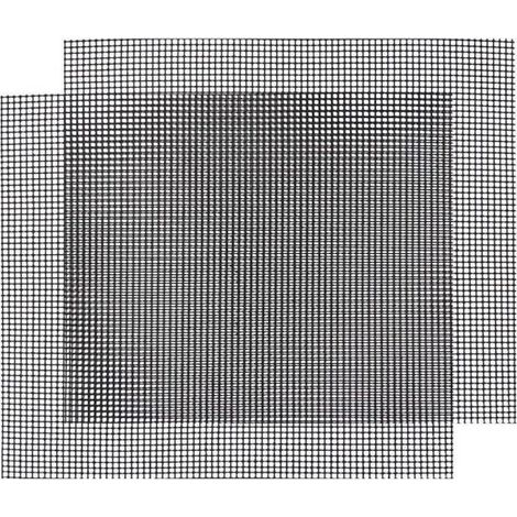 2 pièces, grille barbecue réutilisable anti-adhésif, tapis de cuisson découpable 42x36 cm, pour plancha et grill extérieur