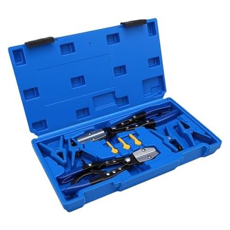 Kit de Colliers Serrage et Bouchons pour Conduite Carburant, Ensemble Pinces en Caoutchouc Métallique l'entretien des Tuyaux Flexibles, Comprend 9 Pièces les - (1/5)