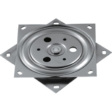 Itar – Plateau pivotant 360° en acier – Dimensions 150 x 150 mm – Épaisseur 12 mm – Charge 100 kg – Décor zingué
