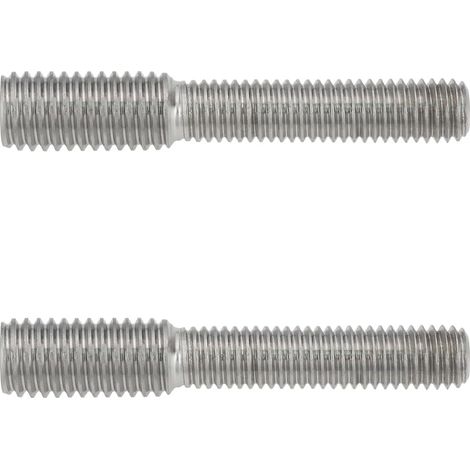 Lot de 2 Adaptateurs filetés M8 x 35 vers M10 x 20, Acier inoxydable 304, Longueur 55 mm pour poteaux sisal (1/5)