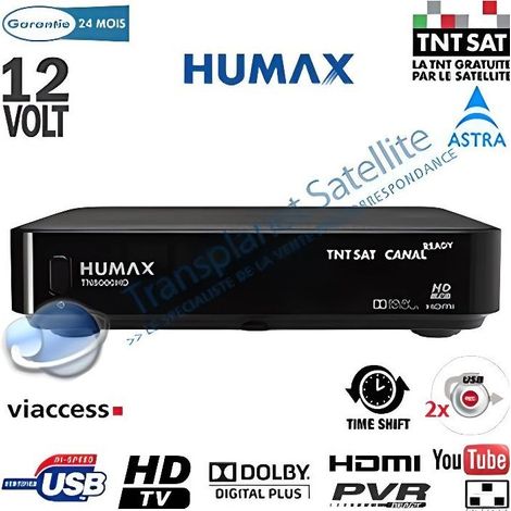 Récepteur Satellite - Humax - TN8000HD PVR - Noir - TNT HD - Fonctionnalités avancées