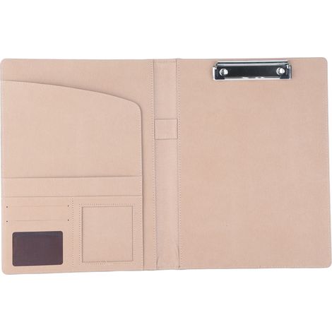 Porte-documents A4 en cuir PU noir avec compartiments pour réunions et rangement de cartes, organisateur professionnel (1/5)