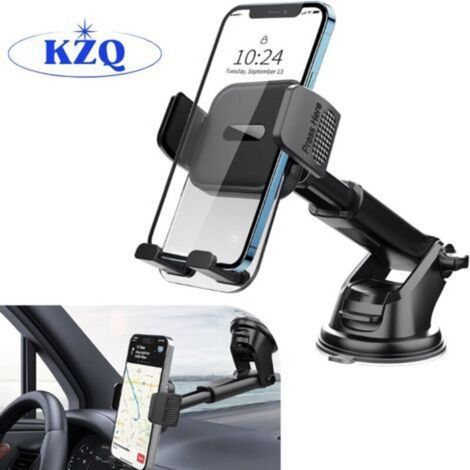 Support téléphone voiture – Ventouse Nanogel ultra-puissante – Rotation 360° – Compatible smartphones 4-7 pouces (1/5)