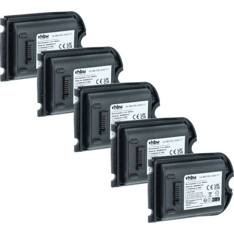 vhbw 5x Akku Ersatz für Spectra Precision 990652-004756, KLN01117 für Data Collector, Messgerät (3400 mAh, 11,1 V, Li-Ion)