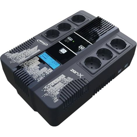 Bloc d'alimentation infosec zen-x master 800 480 W 8 prises