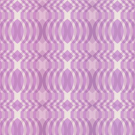 Retro Tapete Profhome 395343 heißgeprägte Vliestapete leicht strukturiert mit grafischem Muster matt lila violett flieder creme-weiß 4,5 m2