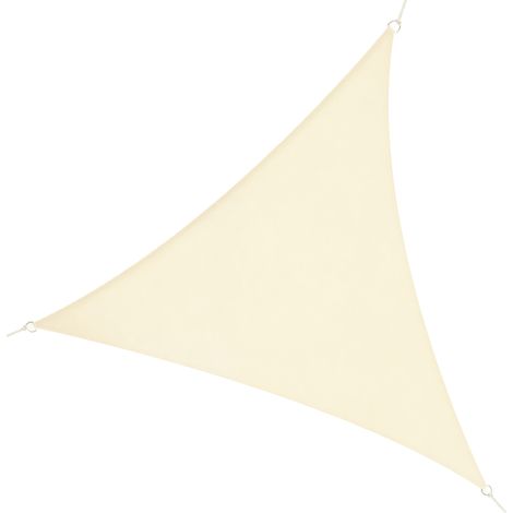 Dreieckiges Vorzelt (Farbe: Creme, Größe: 6x6x6m)