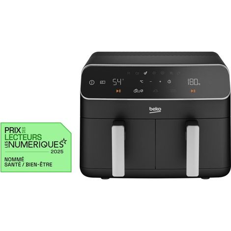 Beko – Friteuse sans huile 8,5 litres – Puissance 2400W – Écran LCD tactile – 8 programmes automatiques – Thermostat réglable 35-200°C (1/10)
