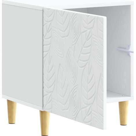 Comodino  Armadio da Notte  Mobiletto da notte Bianco 43 x 34,5 x 50 cm Legno ingegnerizzato (1/5)