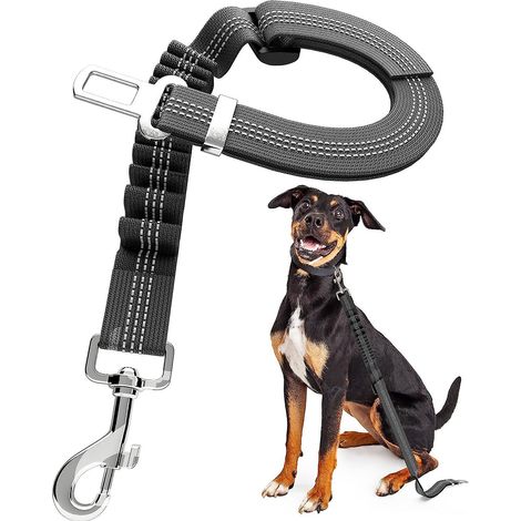 Harnais Pour Chien Pour Voiture, Harnais De Voiture Pour Chien Avec Appuie-tte Rglable De 51  63 Cm, Harnais De Voiture Pour Chien Avec Lastique (1/5)