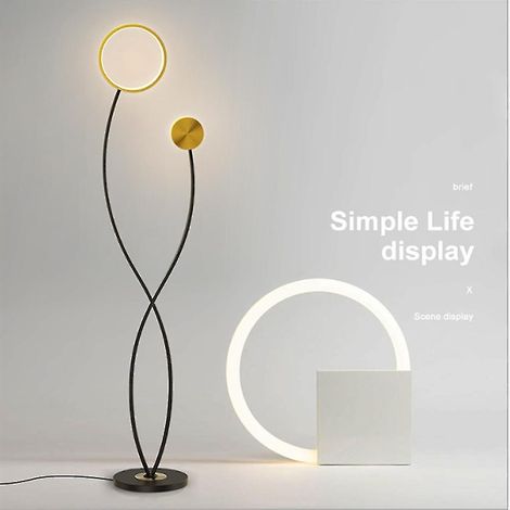 Lampe de table basse verticale 18 W pour salon, chambre, table de chevet ou bureau (lumière blanche) (1/3)