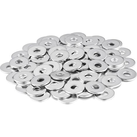 100 rondelle piatte in metallo, kit assortimento di rondelle in rame per tappi di scarico M515 mm x 1,2 mm, rondelle piatte per viti e dadi, anelli di tenuta per viti (1/5)