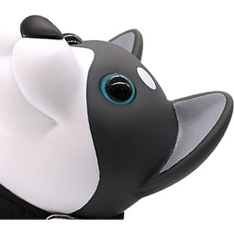 Cale-porte décorative en forme d'animal mignon, sans perçage, pour la maison ou le bureau, gris chien (1/5)