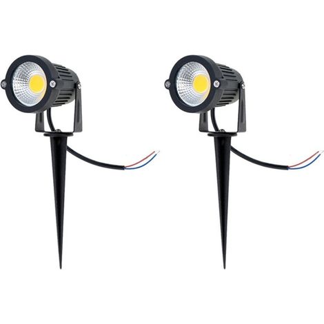 2x Rasenprojektoren, Gartenleuchten, Hochleistungs-Rasenlampe, Landschaftsleuchte, IP65, LED, 5W, 12V AC (1/4)