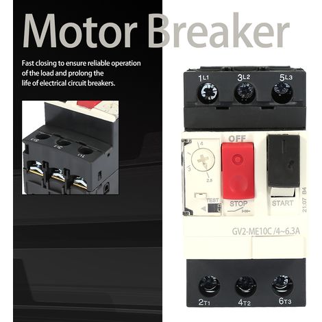 Disjoncteur de protection moteur GV2-ME10C, interrupteur de protection moteur 46,3 A (1/5)