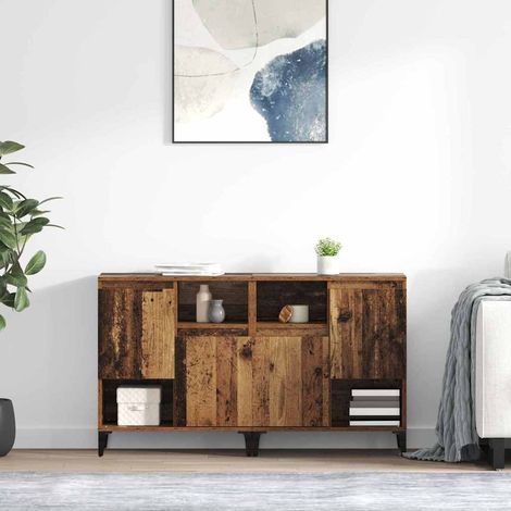 vidaXL  Sideboards  2 pcs Old Wood 60 x 35 x 70 cm Engineered Wood