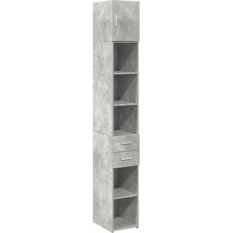 Maison Exclusive - Mobile Sottile Grigio Cemento 30x42,5x225 cm in Truciolato (1/5)