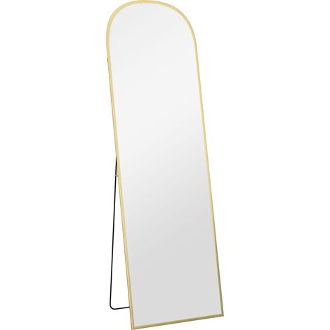 Miroir sur pied ou mural AURELE doré (1/5)