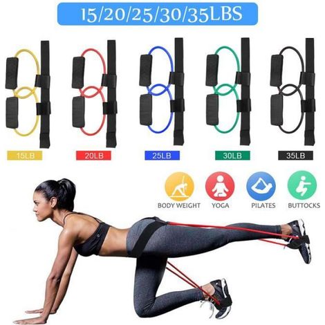 Bandes de résistance - - Vert - 30 lb - Ajustable - Fitness (1/4)