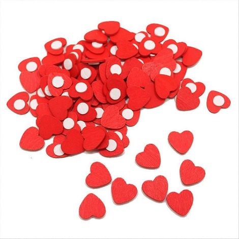 200 selbstklebende, herzförmige Klebeherzen für Hochzeiten, Valentinstag, DIY-Dekorationen, Packung mit 200 Stück (1/5)
