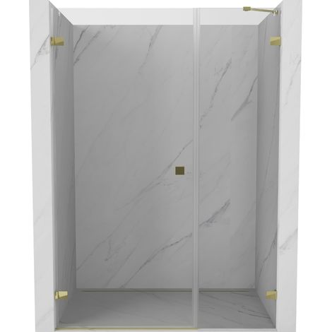 Mexen Lunar-B porte de douche pivotantes gauche 110 cm, transparent, doré - 832S-110-050-50-00-L (1/5)
