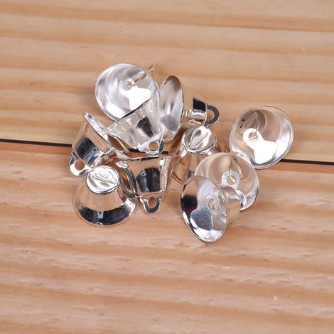 Clochettes De Noël - 2 cm - En Fer - Or Et Argent - Pour Arbre De Noël Guirlande Décoration Murale - Lot De 10 (1/5)