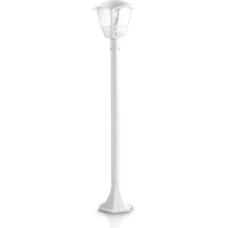 lampadaire extérieur LED CREEK Blanc (nécessite 1 ampoule E27 de 60 watts) (1/5)