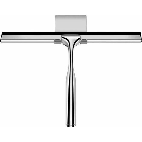 Essuie-glace de douche, XU, Essuie-glace de douche en acier inoxydable avec support, Longueur de lame 25,4 cm (argent) - KZQ (1/4)