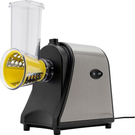 Gojoy – Trancheuse électrique 1000W – 5 cônes interchangeables pour râper et couper légumes – Moteur en acier et cuivre – Grande ouverture 8.5 cm