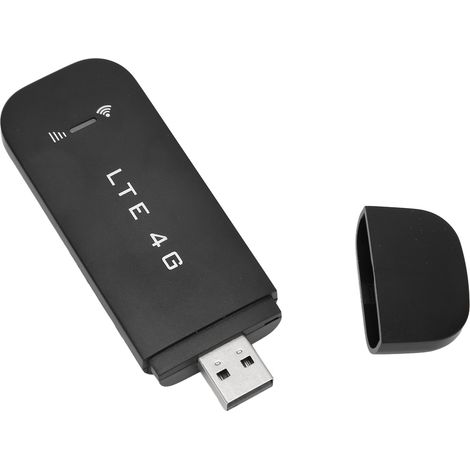 Routeur portable mini LTE 4G avec point d'accès Wi-Fi mobile 150 Mbps, jusqu'à 10 appareils connectés, modem USB LTE 4G avec point d'accès Wi-Fi, noir