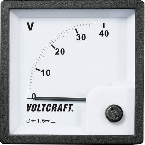 VOLTCRAFT AM-72x72/40V AM-72x72/40V Dispositivo di misura ad incasso analogico AM-72x72/40V 40 V Bobina mobile (1/2)