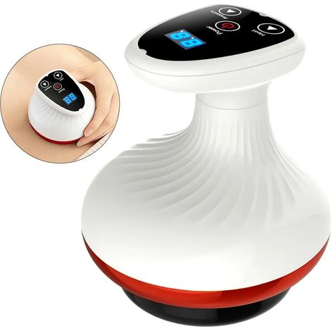 Dispositivo eléctrico Gua Sha, instrumento de belleza, masajeador, dispositivo de ventosas, tabla de raspado abdominal para uso doméstico (1/3)