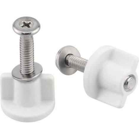 Vis de charnière de siège de toilette, vis de couvercle de toilette antidérapantes antirouille, adaptées aux couvercles de toilette (1/5)