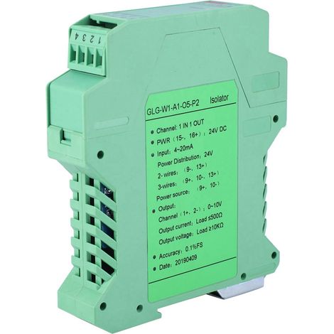 DC 24V DC Stromsignal-Isolator-Transmitter 4-20mA SPS-Erkennungssignalaufbereiter (2) (1/5)
