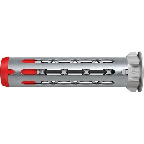 Taco metálico DuoHM 6x55 para cuerpos huecos con cabeza de tornillo cilíndrica, casquillo PZ, 15 uds