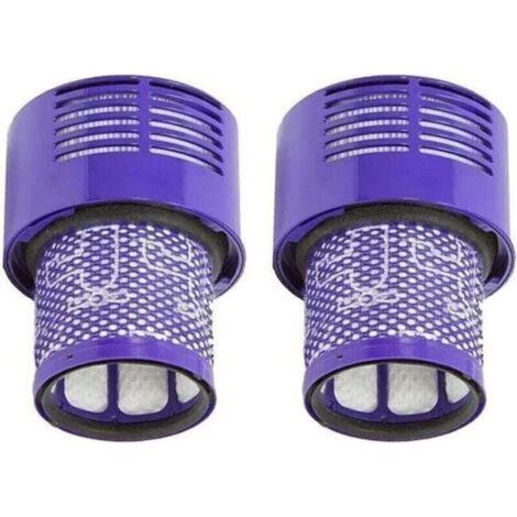 Lot de 2 filtres lavables et réutilisables compatibles avec les aspirateurs sans sac Dyson V10 (modèles SV12) – haute efficacité de filtration, installation facile, conception durable