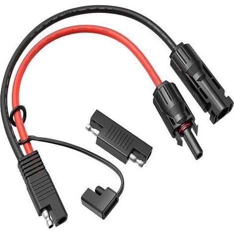 Photovoltaik-Solarstecker auf SAE 10 AWG PV-Kabel für Solarmodule und Batterieladegerät (Photovoltaik-Solar-SAE-Stecker) (1/5)