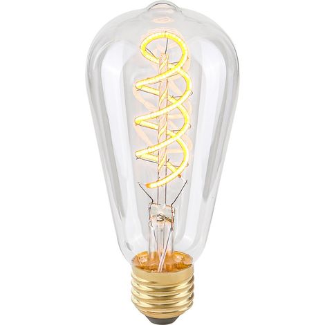 Bombilla LED E27 4W Cálida Retro Edison Italux 801501 ST64 (1/2)
