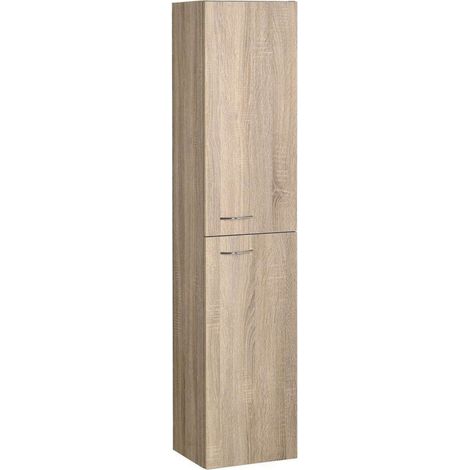 Aqualine Keramia Fresh - Armadio Zoja, 30x140x25 cm, rovere platino 51157 (1/5)