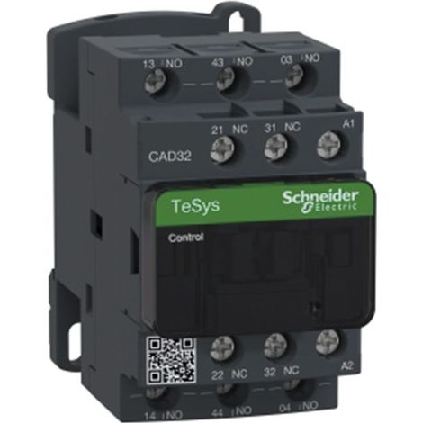 TeSys CAD32 - contacteur - 3F+2O - instantané - 10A - 110Vca  - CAD32F7 (1/4)
