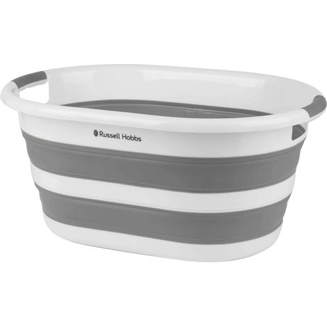 1 Panier à linge pliable, Capacité 27L, Design compact, Poignées de transport, Pour maison et voyage (1/5)